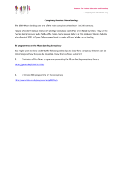 The Moonlanding conspiracy theory word document and charts.