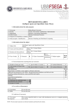 Intelligent Agents and Algorithmic Game Theory