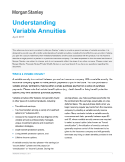 Understanding Variable Annuities