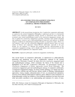 ON CONSTRUCTIVE-ENGAGEMENT STRATEGY OF