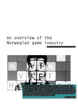 An overview of the Norwegian game industry