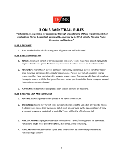 3 on 3 basketball rules