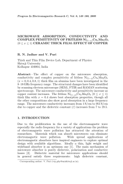 MICROWAVE ABSORPTION, CONDUCTIVITY