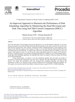 An Improved Approach to Maximize the Performance of Disk
