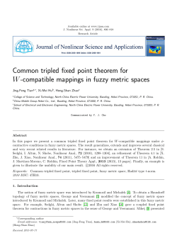 Common tripled fixed point theorem for W