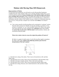 Representations of Motion