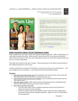 Seller Carryback Loans