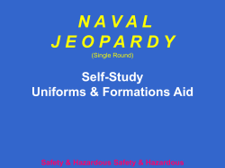NAVALJEOPARDY (Single Round)