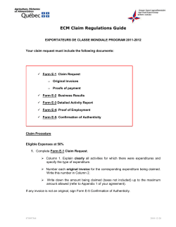 directives &agrave; suivre pour votre r&eacute;clamation