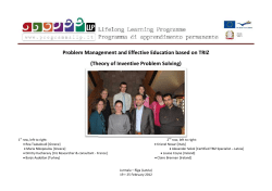 Problem Management and (Theory of Inven blem Management and