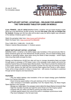 battlefleet gothic: leviathan &ndash; release for android the turn based