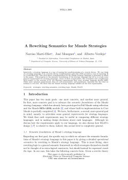 A Rewriting Semantics for Maude Strategies