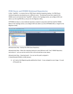 Add a logical schema for the FDMEE (new) target