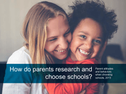 How do parents research and choose schools?