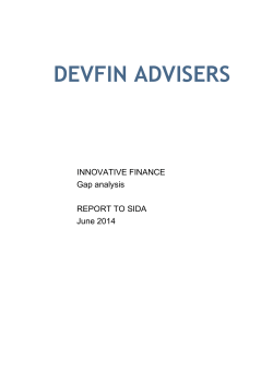 annex 2: details of the sida innovative finance cases