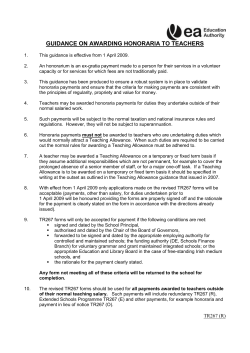 Guidance on payment of honoraria [doc / 572KB]