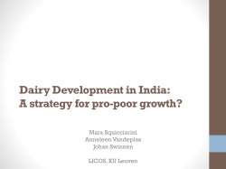 Dairy Development in India: A strategy for pro