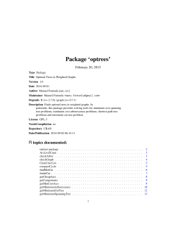 Package `optrees`