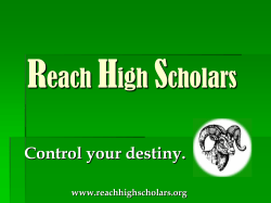 Athletes - Reach High Scholars