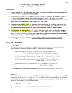 Economics-Mathematics - Columbia University