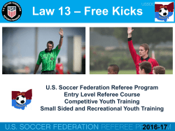 Law 13 &ndash; Free Kicks
