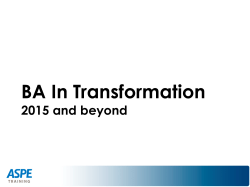 BA Trends: Enterprise Analysis