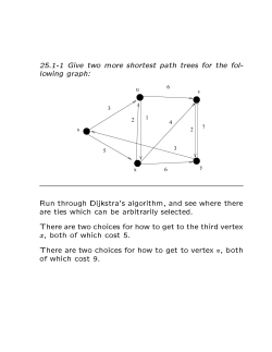 25.1-1 Give two more shortest path trees for the fol