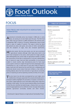 Food Outlook - Food and Agriculture Organization of the United