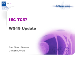 TC57 WG 19 Status