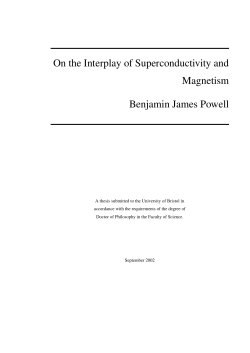 On the Interplay of Superconductivity and Magnetism