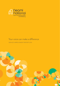 Your voice can make a di erence