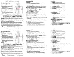 Alaris® PCA module Pocket Guide
