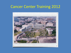 Cancer Center Training - Duke Safety Office
