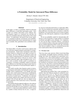 A Probability Model for Interaural Phase Difference
