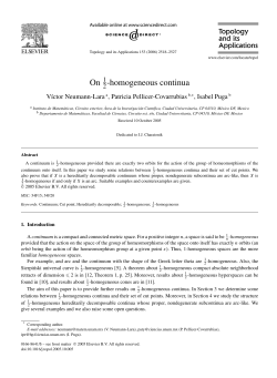 On -homogeneous continua