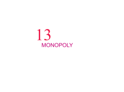 single-price monopoly