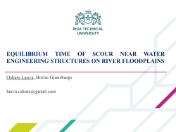 equilibrium time of scour near water engineering structures on river