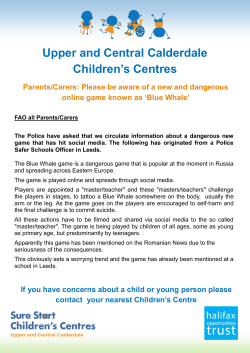 CLICKING here - Upper and Central Calderdale Children`s Centres