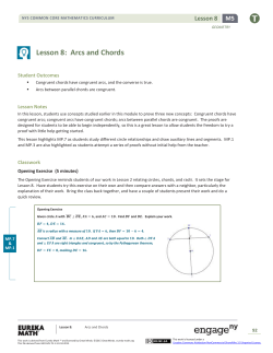 Geometry Module 5, Topic B, Lesson 8: Teacher Version