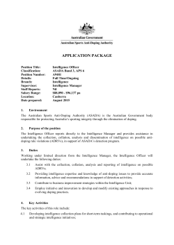 application package - Australian Sports Anti