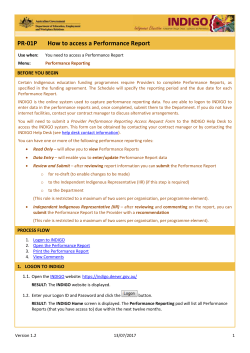 DOCX file of How to ACCESS a Performance Report
