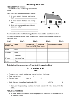 6011-Reducing Heat Loss