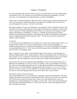 Probability and the Normal Distribution