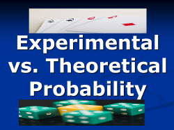 Experimental Probability