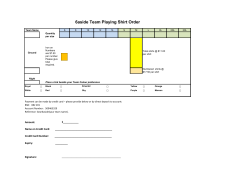 6aside Team Playing Shirt Order