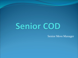 Senior Move Manager