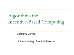 Algorithms for Selfish Agents