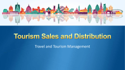 PowerPoint - Tourism Sales and Distribution