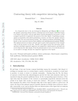 Contracting theory with competitive interacting agents