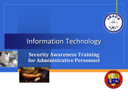 CJIS Security Awareness Training - for